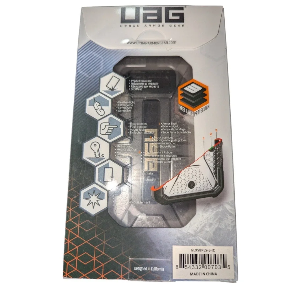 W9.‎ UAG Urban Armor Gear Plasma Phone Case for Samsung Galaxy S8+ Clear/Black